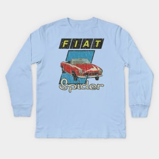 Fiat 124 Sport Spider Red 1975 Kids Long Sleeve T-Shirt